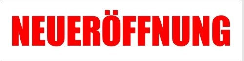 KIWISTAR - Werbeplane - Neueröffnung - 300cmx100cm - Plane Banner Gerüstplane