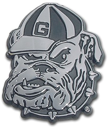University of Georgia Chrome Auto Emblem (Bulldog)