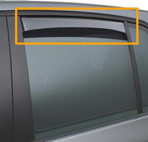 Hintere Windabweiser (1 Set) für die Fahrer und Beifahrerseite-CLI0044312 passend für Dacia Duster TYP SD/SR, 5-Door, 2010-2018