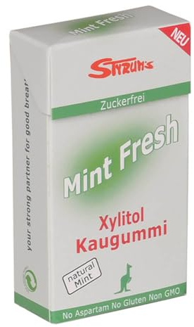 Styrum`s Bio Mint Fresh Zahnpflege Kaugummi (24 x 33 gr)