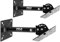 Pyle Speaker Wall Ceiling Mount Stand - Black Speaker Mounting Bracket w/Adjustable Swivel Tilt, Retractable Telescopic Arm - Home Surround Sound System Bookshelf Satellite Speakers PSTNDC31 (Pair)