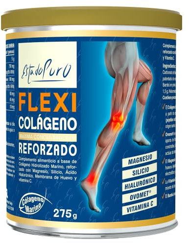 Colageno Marino Hidrolizado Puro | 5000mg Peptidos de Collageno Peptan® por Dosis – Hasta 13x Más que Cápsulas - Reforzado con Magnesio y Ácido Hialurónico - Formato Polvo, 275g | TONGIL