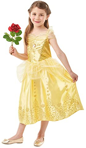 La Bella y La bestia Live Action - Disfraz Bella Classic Deluxe infantil, L (Rubie's Spain 640710-L)