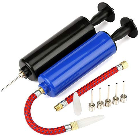 Anjing 2 Luftpumpe Ballpumpe mit Nadelstiften Ventil-Adapter Set für Fußball Basketball
