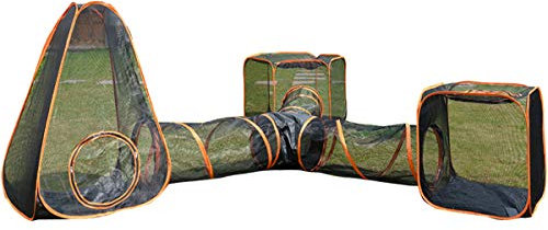 Katzengehege für den Außenbereich Tragbare große Pop-Up-Haustier Zelt-Einschließungen draußen Lebensraum Hunde Accessoire katzenzelt Outdoor hundetippi Katzenhöhle