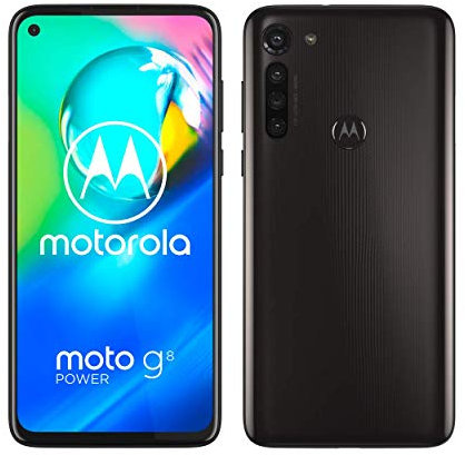 Motorola G8 Power - Smartphone Portable débloqué 4G - (écran HD 6,4-Android 10.0-64GO) Noir