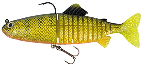 Fox Rage Replicant Jointed Swimbait Wobbler Couleur : UV Natural Perch Longueur/Poids : 18 cm - 80 g