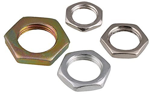 verzinkt/Farbe Zink/Nickel dünne Feinzahn-Sechskantmutter M7-M16 10Stk-M7 X 0,75 X 2 Farbe
