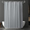 URAQT Shower Curtain Anti Mould, Waterproof PEVA Bath Curtains, Mildew Resistant Bathroom Shower Curtains with 12 Hooks, Plain Colors Bathtub Curtains for Bath Tub Shower Stall, 180 x 180 cm, Grey