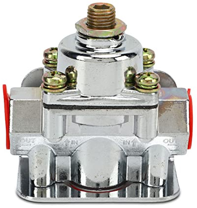 Carburetor Fuel Pressure Regulator, 4‑1/2 to 9 Psi 3/8in NPT Port Zinc Alloy Fuel Pressure Regulator Kit 12‑803 for Holley Carburetor Carburetor Parts