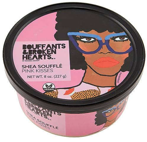 Ashanti Naturals Scented Whipped Shea Butter for Skin | Moisturizing African Raw Shea Butter, Almond Oil and Coconut (Pink Kisses Souffle, 8oz)