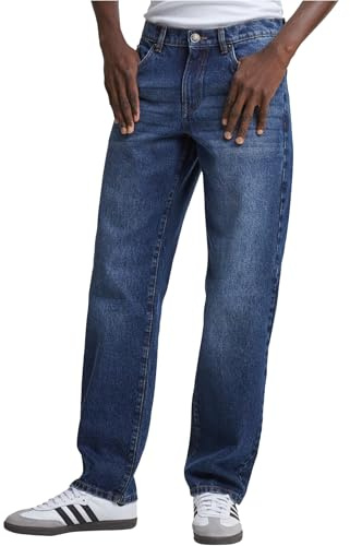 Urban Classics Herren Jeans Heavy Ounce Straight Fit Jeans, lässige Jeans für Männer, Straight Leg, Loose Fit, erhältlich