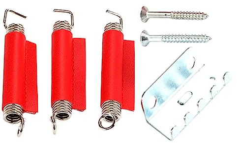 BESTonZON 1 Satz Federzugplatte Gitarrenfedern Tremolo-federn Instrumentenzubehör Federn Für E-gitarre Tremolo-sattelfedern Zugfeder Für Gitarrensteg Mini-grammophon Metall Strecken Rot Trey