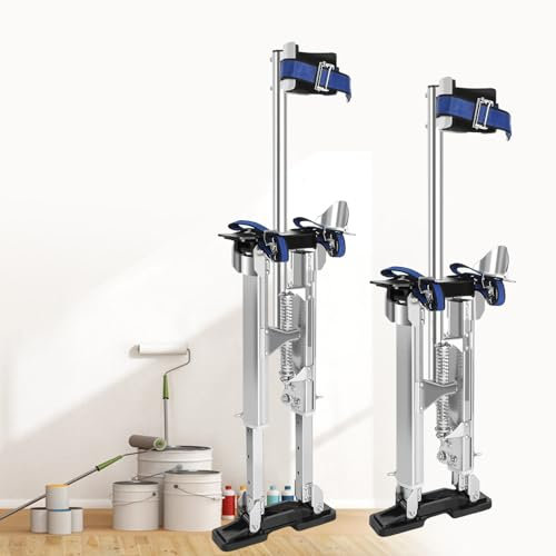 Trockenbau-Stelzen FüR Erwachsene, 38–60 Cm/46–76 Cm/60–102 Cm, HöHenverstellbar, Tragkraft 180 Kg, Aluminium-Malerstelzen FüR Arbeiten An Hohen Stellen,18''-30''