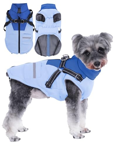 Abrigo para Perro con Arnés Ajustable - Chaqueta para Pequeño, Mediano y Grande