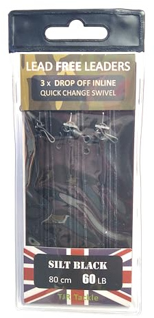 TJR tackel karp ledare solid väska blyfri avlämning QC svängbar 3 per paket ... (silt svart)