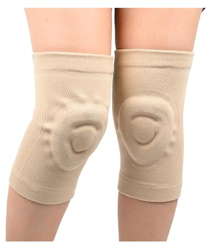 Rodilleras Rodilleras de silicona for Fitness, baile, patinaje, rodilleras deportivas, rodilleras presurizadas for baloncesto, patinaje sobre ruedas, rodilleras finas de silicona(Skin,S 20-30CM)