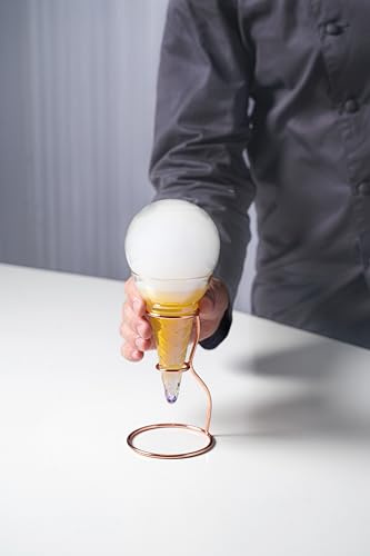 flavour blaster 6 Pack Unique Ice Cream Cocktail Glass 150ml /5oz. Unique for Bartenders, Home bar Coupe Glass, bar Glassware for Cocktails, mocktails, mixology, Party Drinks, Instagram barware.
