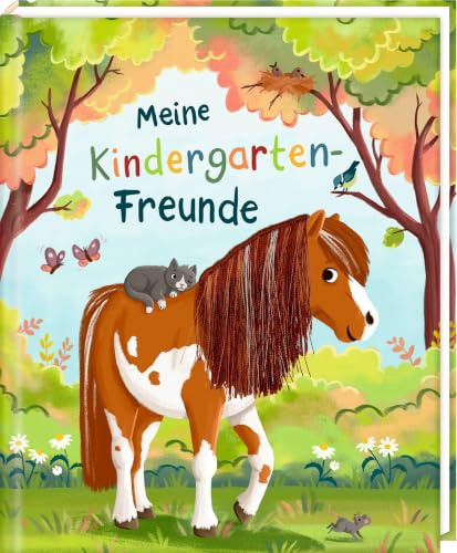 Freundebuch – Meine Kindergarten-Freunde: mit Ponymähne: Für den Kindergarten und die Kita, mit Mähne auf dem Cover