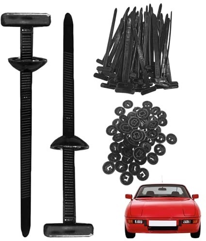Cable Tie Buckle for Repair | Nylon Cable Tie Buckle, 100X Fastening Straps Tools - UV-Resistant Nylon Buckles, Zip Ties Holder for Car fenders, Bumper