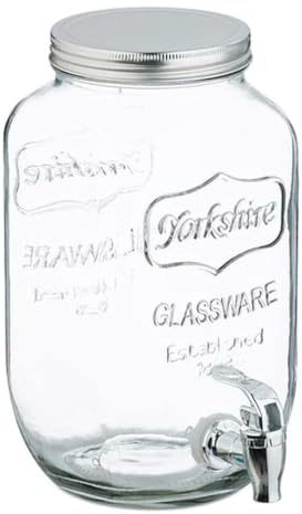 AC - Tarro dispensador con Grifo Modelo Volga - Capacidad de 8 litros - Ideal para Celebraciones, Eventos o Uso doméstico Diario - 32 x 20 x 24 cm