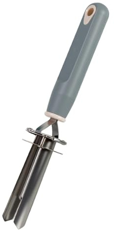 Pitycbo Fruit Corer Accessorio Svuotatore Noccioli Impugnatura Ergonomica Acciaio Durevole Adatto per Cucinare Casa Professionisti, Grigio