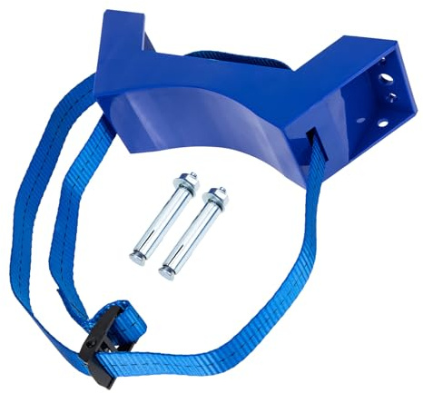 SHERCHPRY Soporte para Cilindro de Gas de 40 Litros Soporte de Pared Azul para Tanque de y Nitrógeno Resistente y Seguro para Uso Laboratorios y Fábricas