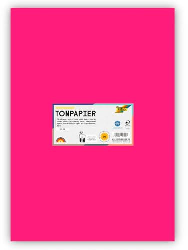 Tonpapier 130g/qm, DIN A3, 50er Pack (Pink)