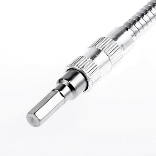 Shophubio Electric Drill Flexible Shaft Extension, Metal Flexible Shaft for Electric Drill, 150mm and 300mm Drill Bit Extension, Hex Shank Flexible Screwdriver(300mm)