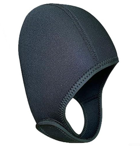 Zilimontt Bonnet de natation thermique en néoprène de 5 mm pour la natation en eau froide, chapeau de plongée imperméable pour adultes - Unisexe pour la plongée avec tuba et le surf, 41 x 28 cm, 90 g