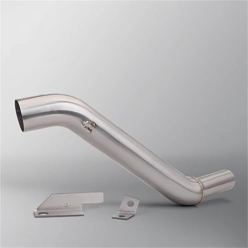 Generic Exhaust Pipe Silencer Motorcycle Exhaust Middle Pipe For Bajaj For PULSAR NS200 NS 200 Escape Mid Section Link Tube Connector 51Mm Muffler Motorbike Connecting Tube