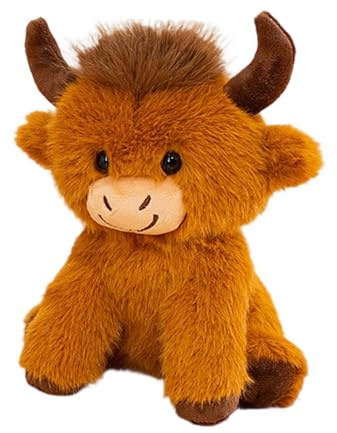 Generisch Peluche de vache - Douce - Décoration assise - Peluche vache - Pour salle de jeux, coussin douillet, aide au sommeil, chambre d'enfant