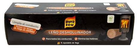 Pyro Feu 24777-12 Leño Deshollinador chimeneas PEFC