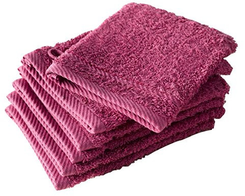 De Witte Lietaer 194825 Waschlappenset 6-TLG., Baumwolle, Fuchsia, 15 x 22 cm
