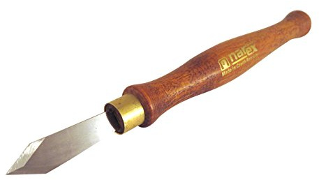 Narex Thin Blade Dual Double Bevel Striking Marking Knife with Blade from Hardened Mn-V Steel Heat Treated to HRc 61 822302