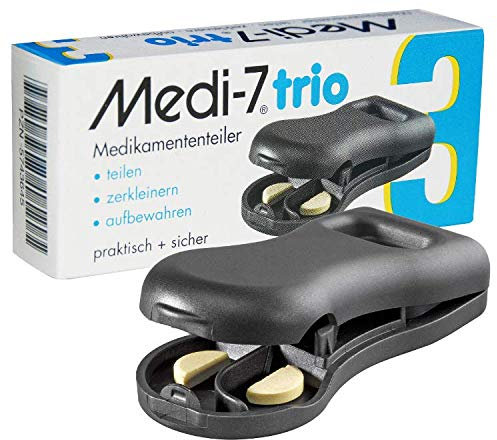 Medi-7 trio Tablettenteiler grau,1St
