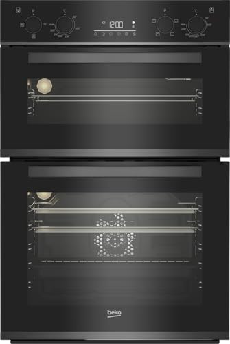 Beko RecycledNet® BBXDF29300Z Built In Electric Double Oven - Dark Steel - A/A Rated