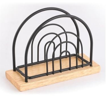 MSV Servietten Halter Kaffee Tasse Servietten Halter Tisch Servietten Halter für Tisch Esszimmer Wohnzimmer Haus Dekoration Schwarz matt Bambus