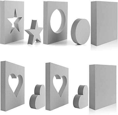 6Stück Star Circle Cut Stamping Foam To Create Reverse Stamping Background Blending Foam Bolcks For Scrapbooking Paper Crafting Reusable Moldable Dry Foam Stamp Pad Cut & Dry Foam Stamping Foam Block