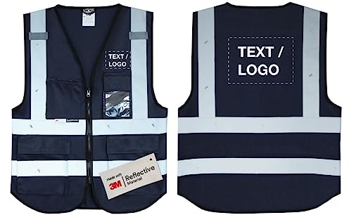Salzmann Warnweste mit Logoaufdruck | 4 Größen - Klassisches Design | Mit 3M Reflektierendem Material