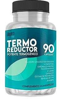 Termo Reductor y Termogénico | Quemagrasas Potente para Adelgazar| Eliminador Apetito | L-Carnitina + CLA + Garcinia + Glucomanano + Te Verde + Cetonas De Frambuesa + Jengibre | 90 cápsulas blandas