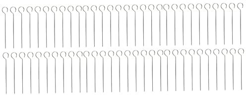 Happyyami 60pièces Brochettes Acier Inoxydable Pour Barbecue Design Ergonomique Et Résistant Chaleur Pour Grillades Plein Air Et Maison