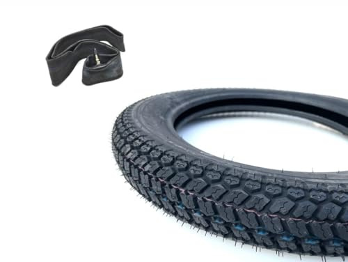 Reifen + Schlauch Set 3.00-12 (80/100-12) passend für Puch DS VSD VZ (3-Gang), Suzuki JR 50 RM 65 2-Takt, 3.00-12 Reifen inkl. Schlauch