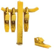 NOCH® Hemmschuh-Set, realistisches Modellbahn Zubehör, 1:87 (H0), ideal für Abstellgleise und Rangierbereiche