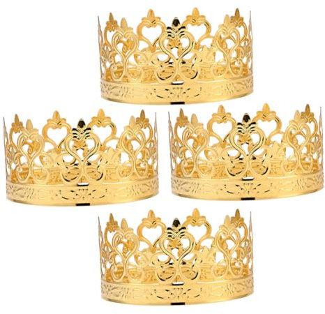 KOMBIUDA 4pièces Dorées Élégantes Pour Gâteau Décorations De Table Shimmering Pour Et Réceptions