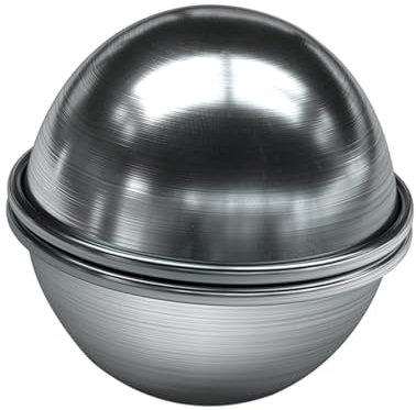 LALAFINA 2 Stück Badekugelform Metall Kugelformen Für Selbstgemacht Badekugeln Und Basteln Vielseitig Verwendbar