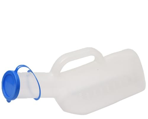 STHOYN Urinoir Homme Portable Incontinence À La Preuve des Déversements Hôpital Pistolet Urinoir pour Homme Translucide Empêche Les Urinal Homme avec Couverture
