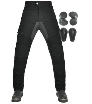 Men’s Breathable Mesh Motorcycle Pants Armor Lightweight Summer Biker Trousers for Hot Weather Adventure Riding