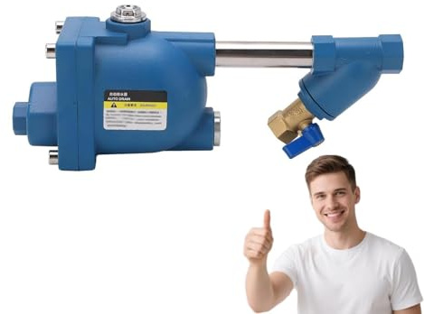 Valvola di scarico automatica a perdita d'aria zero, condensa (1/2) Completamente for serbatoi compressi, filtri, separatori, essiccatori tramite galleggiante automatico(WBK-20-1Set)