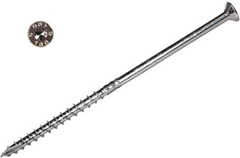 Torx Lot de 500 vis à bois galvanisées 4 x 50 mm Homologation
